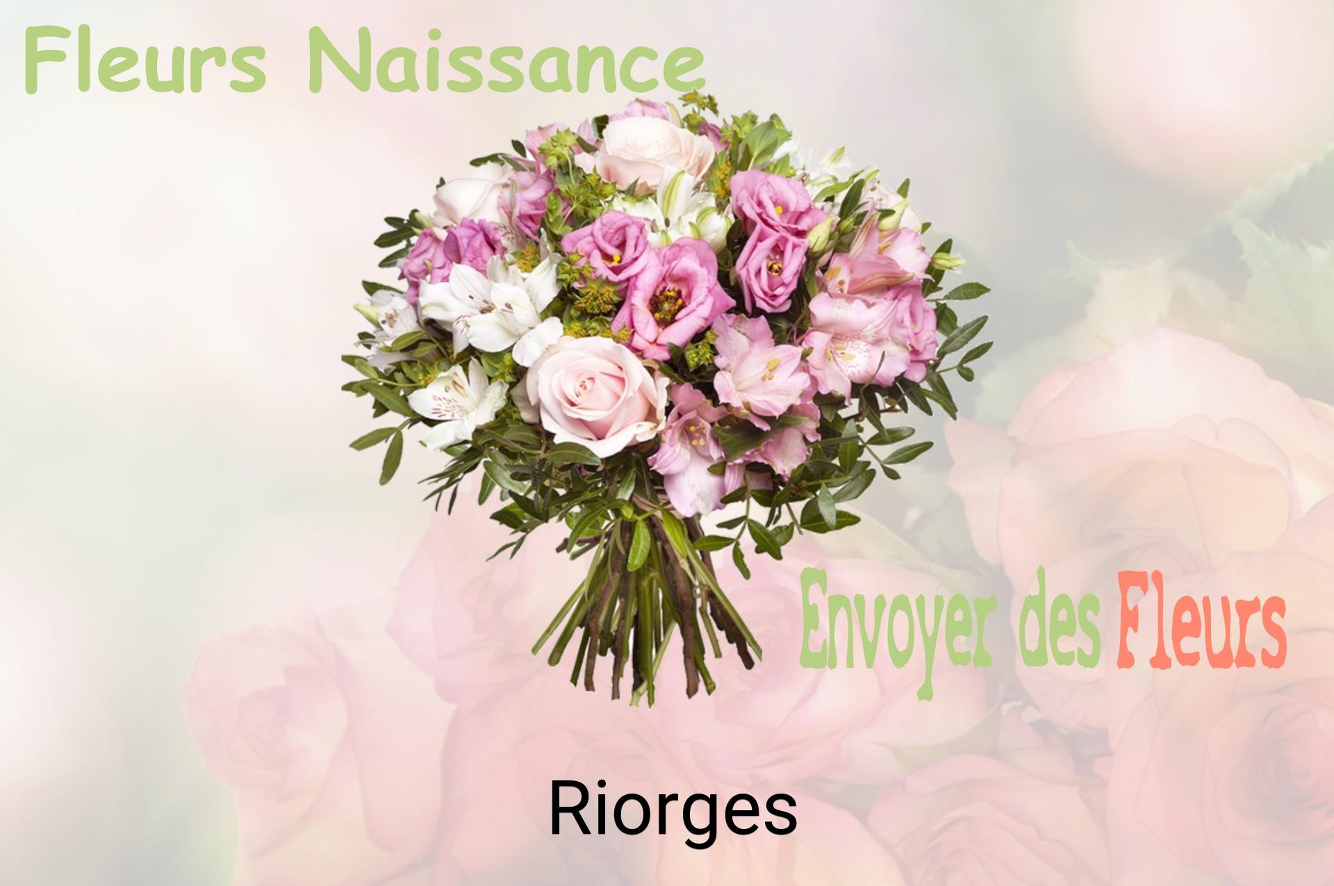 Bouquet de fleurs de naissance livré à Riorges